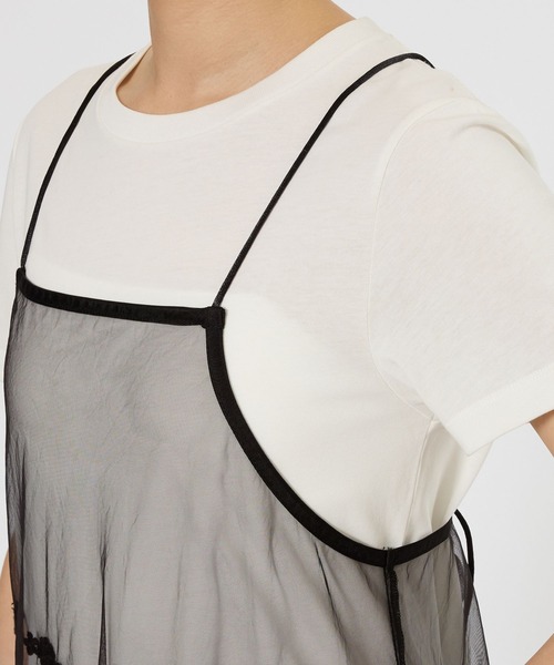 BARNYARDSTORM（バンヤードストーム）の「BARNYARDSTORM / レースシアーキャミソール（キャミソール・レディース・ホワイト/ブラック・FREE）」の14枚目の写真