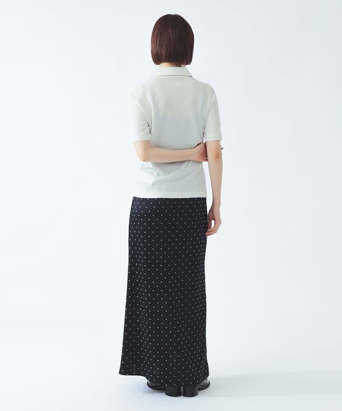 FRED PERRY(フレッドペリー)の「FRED PERRY / シアー リブ ポロシャツ(ポロシャツ・レディース・ブラック/ナチュラル・10)」の5枚目の写真