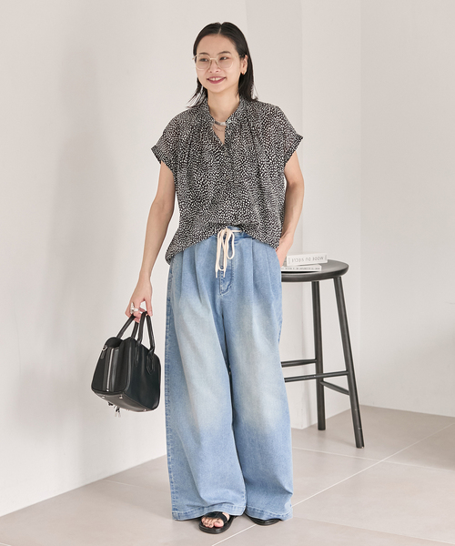 JOURNAL STANDARD(ジャーナルスタンダード)の「《追加》80ローンタックボリュームシャツ(シャツ/ブラウス・レディース・ブラック系その他/ベージュ・FREE)」の3枚目の写真