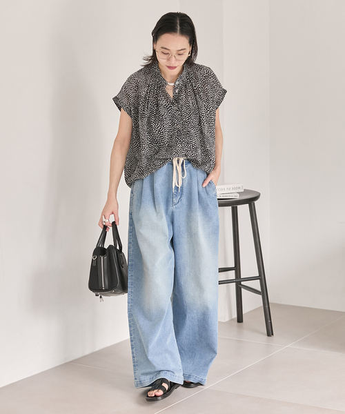JOURNAL STANDARD(ジャーナルスタンダード)の「《追加》80ローンタックボリュームシャツ(シャツ/ブラウス・レディース・ブラック系その他/ベージュ・FREE)」の6枚目の写真