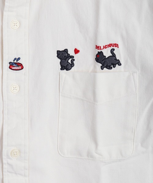 WESTSEA(ウエストシー)の「パナマシャツ 半袖 ワンポイント刺繍 綿100% レギュラーシルエット 犬 猫 ペンギン アニマル(シャツ/ブラウス・メンズ・ネイビー系/ホワイト系その他2/ネイビー/ネイビー系1/ホワイト/ホワイト系その他・M/L/XL)」の19枚目の写真