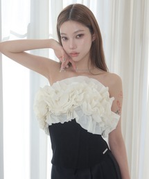 ARMURE ZIP BUSTIER/アーミュールジップビスチェ（チューブトップ