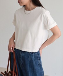 fredy emue | シルケットスムースクロップドTシャツ(Tシャツ/カットソー)