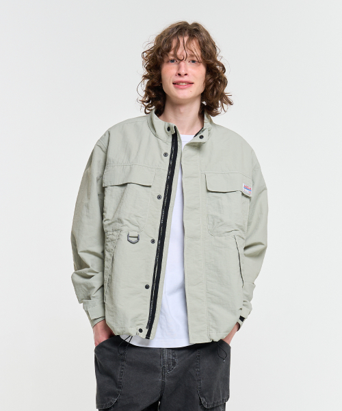 AECA(エイカ)の「NYLON CARGO JACKET-SAGE GREEN(ナイロンジャケット・レディース・その他・M/L)」の2枚目の写真
