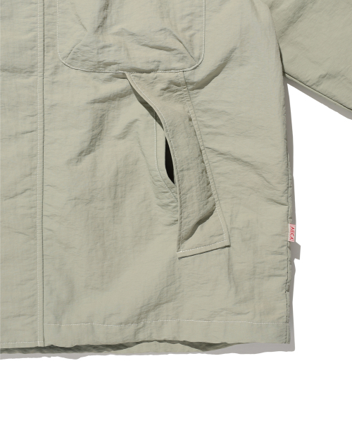 AECA(エイカ)の「NYLON CARGO JACKET-SAGE GREEN(ナイロンジャケット・レディース・その他・M/L)」の6枚目の写真