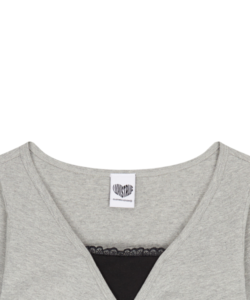 LUVISTRUE(ラヴイズトゥルー)の「EL HORSE SLIM-FIT TEE(GRAY)(Tシャツ/カットソー・レディース・その他・FREE)」の8枚目の写真
