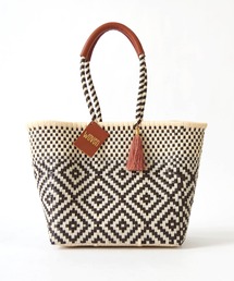WOVEN (ウーヴン) /エブリデイトート メキシコ製 メルカドバッグ かごバッグ レザーハンドル スモール