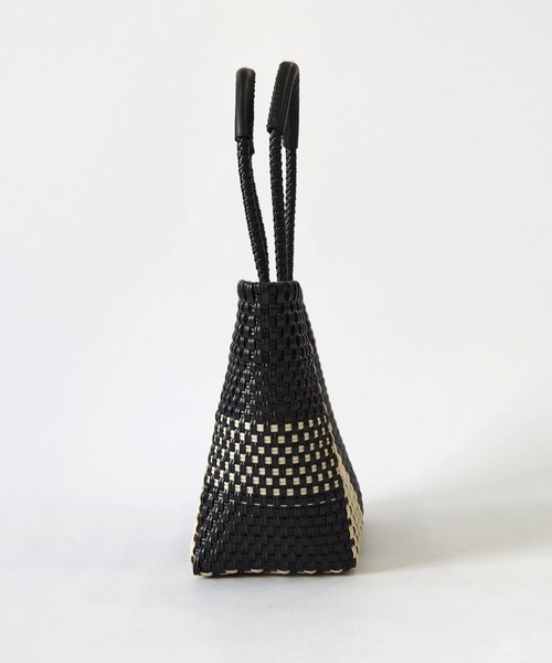 WOVEN(ウーヴン)の「WOVEN (ウーヴン) /エブリデイトート メキシコ製 メルカドバッグ かごバッグ レザーハンドル スモール(かごバッグ・レディース・ブラック/ブラウン/クリーム/ブラック系その他/ベージュ系その他・FREE)」の18枚目の写真