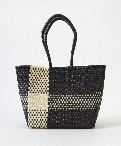 WOVEN(ウーヴン)の「WOVEN (ウーヴン) /エブリデイトート メキシコ製 メルカドバッグ かごバッグ レザーハンドル スモール(かごバッグ・レディース・ブラック/ブラウン/クリーム/ブラック系その他/ベージュ系その他・FREE)」の19枚目の写真