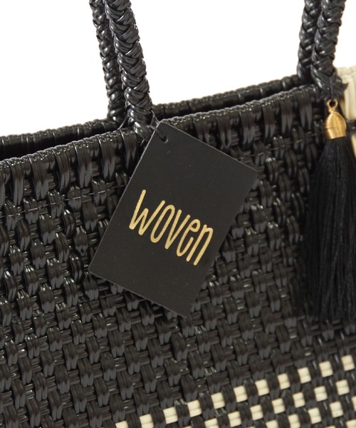 WOVEN(ウーヴン)の「WOVEN (ウーヴン) /エブリデイトート メキシコ製 メルカドバッグ かごバッグ レザーハンドル スモール(かごバッグ・レディース・ブラック/ブラウン/クリーム/ブラック系その他/ベージュ系その他・FREE)」の21枚目の写真