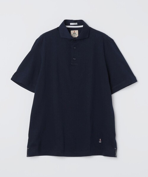 GUY ROVER（ギローバー）の「【SHIPS別注】GUY ROVER: カッタウェイカラー メランジ ポロシャツ（Tシャツ/カットソー・メンズ・ネイビー/ブラウン/ピンク/ライトグリーン/イエロー系その他・MEDIUM/LARGE/SMALL）」の3枚目の写真