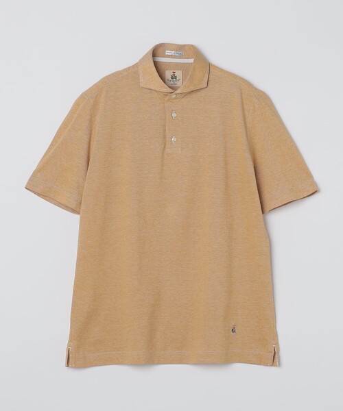 GUY ROVER（ギローバー）の「【SHIPS別注】GUY ROVER: カッタウェイカラー メランジ ポロシャツ（Tシャツ/カットソー・メンズ・ネイビー/ブラウン/ピンク/ライトグリーン/イエロー系その他・MEDIUM/LARGE/SMALL）」の4枚目の写真