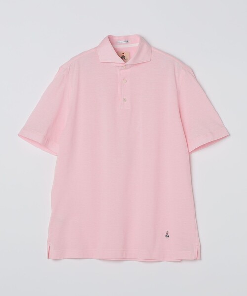 GUY ROVER（ギローバー）の「【SHIPS別注】GUY ROVER: カッタウェイカラー メランジ ポロシャツ（Tシャツ/カットソー・メンズ・ネイビー/ブラウン/ピンク/ライトグリーン/イエロー系その他・MEDIUM/LARGE/SMALL）」の5枚目の写真