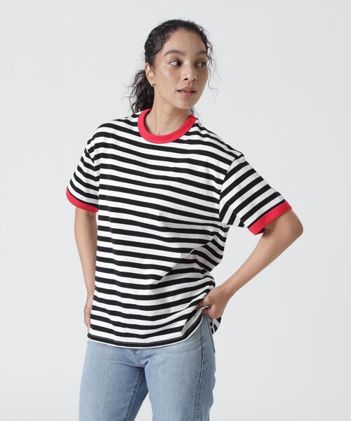 soglia（ソリア）の「soglia/ソリア　AMERICAN DRY BORDER TEE（Tシャツ/カットソー・レディース・ブルー/ブラック/モスグリーン・S）」の20枚目の写真