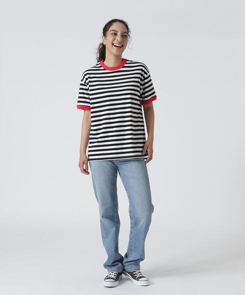 soglia（ソリア）の「soglia/ソリア　AMERICAN DRY BORDER TEE（Tシャツ/カットソー・レディース・ブルー/ブラック/モスグリーン・S）」の19枚目の写真