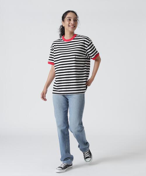 soglia（ソリア）の「soglia/ソリア　AMERICAN DRY BORDER TEE（Tシャツ/カットソー・レディース・ブルー/ブラック/モスグリーン・S）」の18枚目の写真