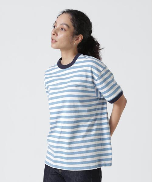 soglia（ソリア）の「soglia/ソリア　AMERICAN DRY BORDER TEE（Tシャツ/カットソー・レディース・ブルー/ブラック/モスグリーン・S）」の15枚目の写真