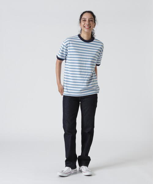 soglia（ソリア）の「soglia/ソリア　AMERICAN DRY BORDER TEE（Tシャツ/カットソー・レディース・ブルー/ブラック/モスグリーン・S）」の13枚目の写真