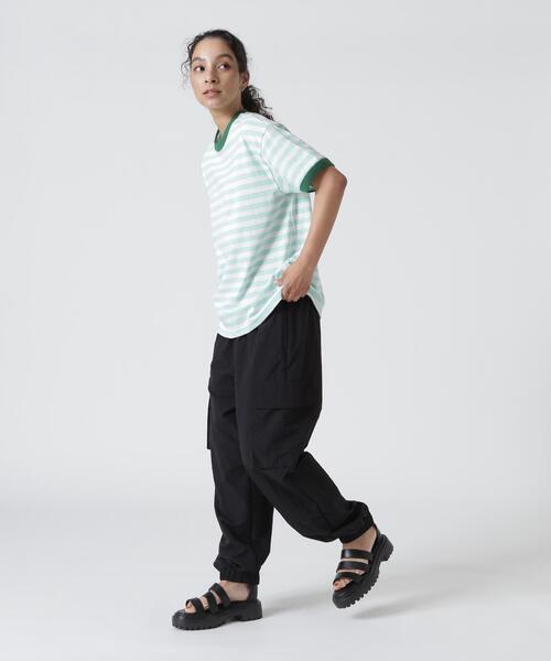 soglia（ソリア）の「soglia/ソリア　AMERICAN DRY BORDER TEE（Tシャツ/カットソー・レディース・ブルー/ブラック/モスグリーン・S）」の4枚目の写真