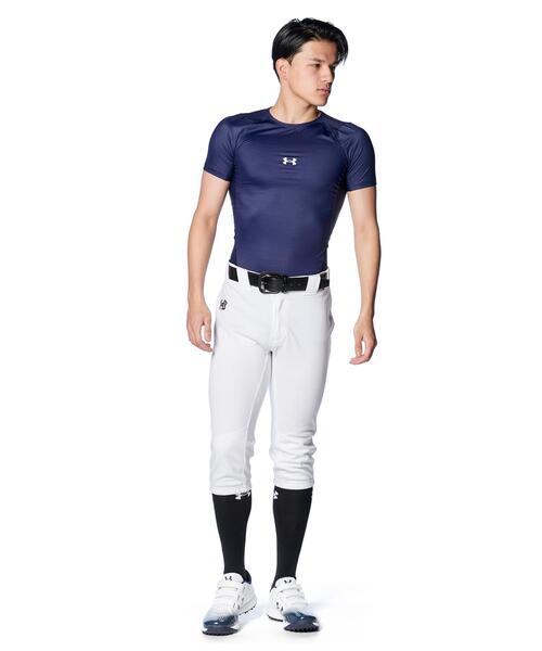 UNDER ARMOUR（アンダーアーマー）の「UAアイソチル コンプレッション ショートスリーブ クルーネック シャツ（ベースボール/メンズ）（Tシャツ/カットソー・メンズ・ネイビー・L/XL/M/S/3XL/2XL）」の3枚目の写真