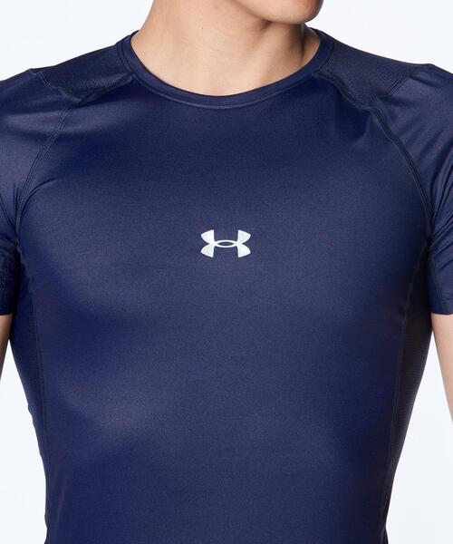 UNDER ARMOUR（アンダーアーマー）の「UAアイソチル コンプレッション ショートスリーブ クルーネック シャツ（ベースボール/メンズ）（Tシャツ/カットソー・メンズ・ネイビー・L/XL/M/S/3XL/2XL）」の4枚目の写真