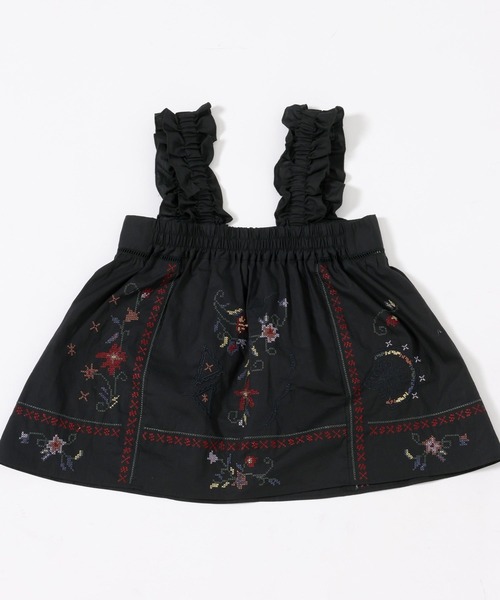 mysty woman(ミスティウーマン)の「レトロ花刺繍ノースリブラウス 759302(シャツ/ブラウス・レディース・ブラック/オフホワイト・FREE)」の22枚目の写真