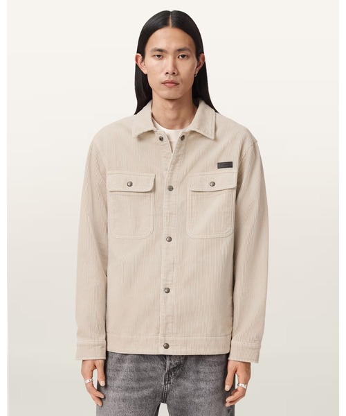 ALLSAINTS(オールセインツ)の「CASTLEFORD CORDUROY OVERSHIRT | CASTLEFORD コーデュロイ オーバーシャツ(シャツ/ブラウス・メンズ・ホワイト系その他・XS/S/M/L)」の4枚目の写真