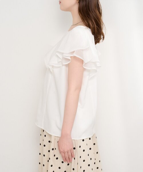 natural couture(ナチュラルクチュール)の「ショルダーリボンブラウス(シャツ/ブラウス・レディース・グリーン/ネイビー/イエロー/オフホワイト・FREE)」の19枚目の写真