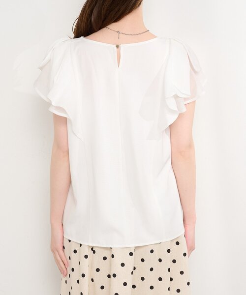 natural couture(ナチュラルクチュール)の「ショルダーリボンブラウス(シャツ/ブラウス・レディース・グリーン/ネイビー/イエロー/オフホワイト・FREE)」の20枚目の写真