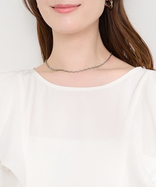 natural couture(ナチュラルクチュール)の「ショルダーリボンブラウス(シャツ/ブラウス・レディース・グリーン/ネイビー/イエロー/オフホワイト・FREE)」の21枚目の写真