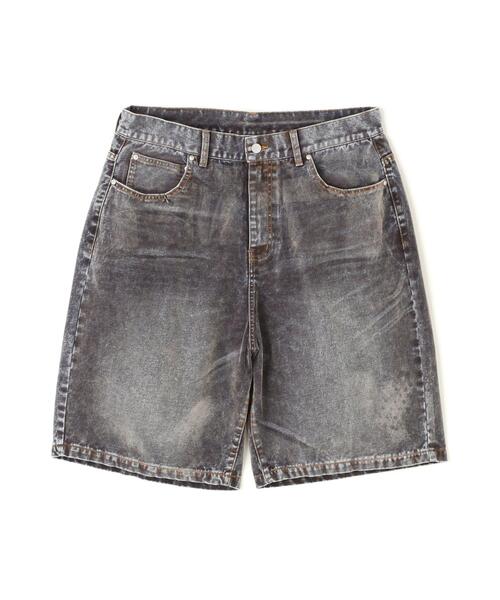WHITELAND/ホワイトランド/FLOCKY WIDE DENIM SHORTS（デニムパンツ