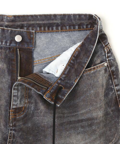 WHITELAND(ホワイトランド)の「WHITELAND/ホワイトランド/FLOCKY WIDE DENIM SHORTS(デニムパンツ・メンズ・ブルー・F)」の7枚目の写真