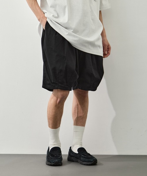 is-ness(イズネス)の「【is-ness/イズネス】Balloon Shorts(その他パンツ・メンズ・ダークインディゴブルー/ベージュ/ブラック・M/L)」の2枚目の写真