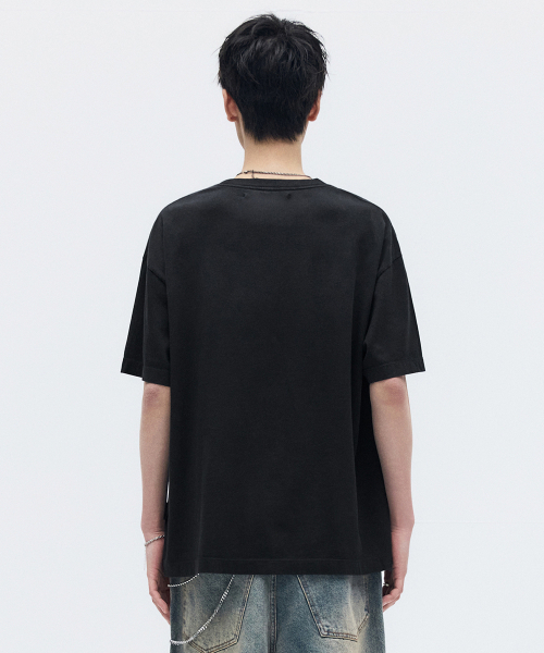 MAISON MINED(メゾンミネド)の「CELTIC CROSS WASHED HALF T BLACK(Tシャツ/カットソー・メンズ・その他・SMALL/MEDIUM/LARGE)」の6枚目の写真
