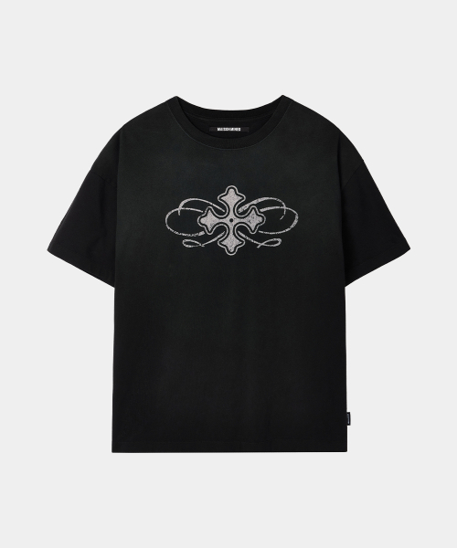 MAISON MINED(メゾンミネド)の「CELTIC CROSS WASHED HALF T BLACK(Tシャツ/カットソー・メンズ・その他・SMALL/MEDIUM/LARGE)」の5枚目の写真