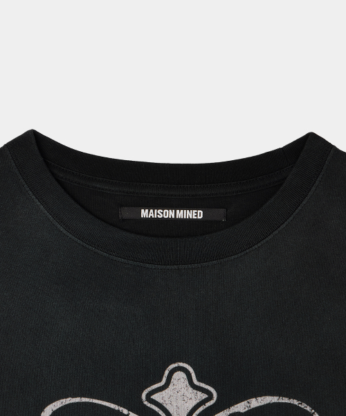 MAISON MINED(メゾンミネド)の「CELTIC CROSS WASHED HALF T BLACK(Tシャツ/カットソー・メンズ・その他・SMALL/MEDIUM/LARGE)」の3枚目の写真