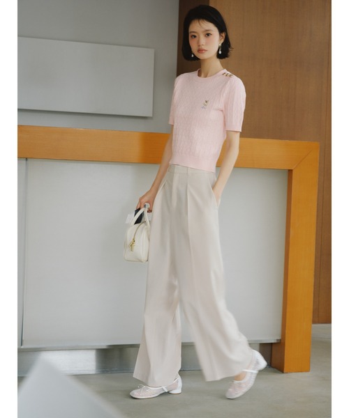 LILYBROWN  ニット LILY BROWN（リリーブラウン） (12%OFF) 【LB×KM】モチーフニット