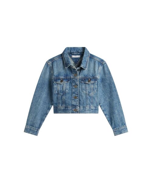 TOMMY HILFIGER(トミーヒルフィガー)の「GIRLS デニムトラッカージャケット(テーラードジャケット・キッズ・インディゴブルー・160cm/150cm/130cm/140cm)」の4枚目の写真