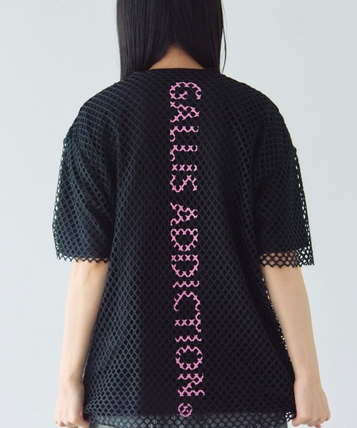GALLIS ADDICTION(ガリスアディクション)の「GA Mesh Ensemble Tee(Tシャツ/カットソー・メンズ・ピンク/ホワイト/ブラック・L/M)」の3枚目の写真