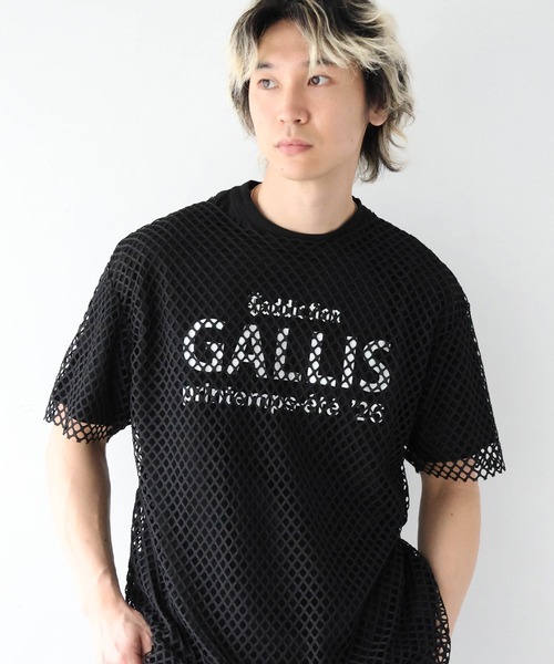 GALLIS ADDICTION(ガリスアディクション)の「GA Mesh Ensemble Tee(Tシャツ/カットソー・メンズ・ピンク/ホワイト/ブラック・L/M)」の2枚目の写真