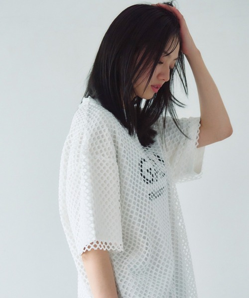 GALLIS ADDICTION(ガリスアディクション)の「GA Mesh Ensemble Tee(Tシャツ/カットソー・メンズ・ピンク/ホワイト/ブラック・L/M)」の6枚目の写真