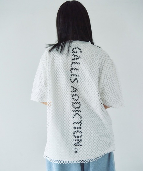 GALLIS ADDICTION(ガリスアディクション)の「GA Mesh Ensemble Tee(Tシャツ/カットソー・メンズ・ピンク/ホワイト/ブラック・L/M)」の7枚目の写真