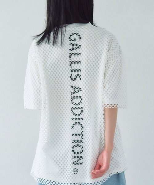 GALLIS ADDICTION(ガリスアディクション)の「GA Mesh Ensemble Tee(Tシャツ/カットソー・メンズ・ピンク/ホワイト/ブラック・L/M)」の8枚目の写真