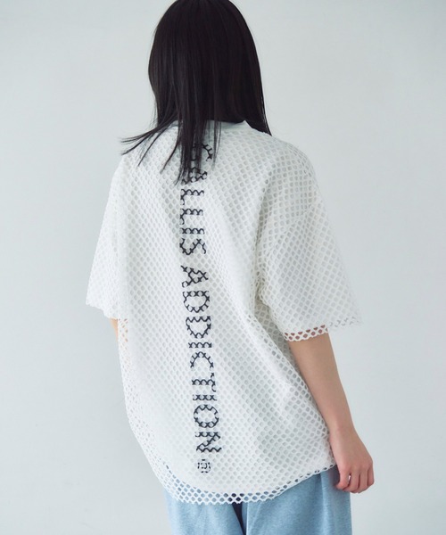 GALLIS ADDICTION(ガリスアディクション)の「GA Mesh Ensemble Tee(Tシャツ/カットソー・メンズ・ピンク/ホワイト/ブラック・L/M)」の9枚目の写真