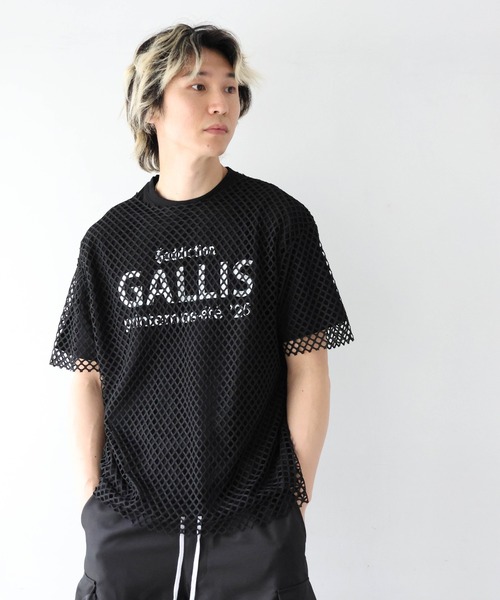 GALLIS ADDICTION(ガリスアディクション)の「GA Mesh Ensemble Tee(Tシャツ/カットソー・メンズ・ピンク/ホワイト/ブラック・L/M)」の15枚目の写真