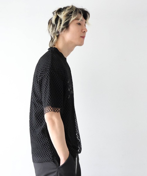 GALLIS ADDICTION(ガリスアディクション)の「GA Mesh Ensemble Tee(Tシャツ/カットソー・メンズ・ピンク/ホワイト/ブラック・L/M)」の16枚目の写真