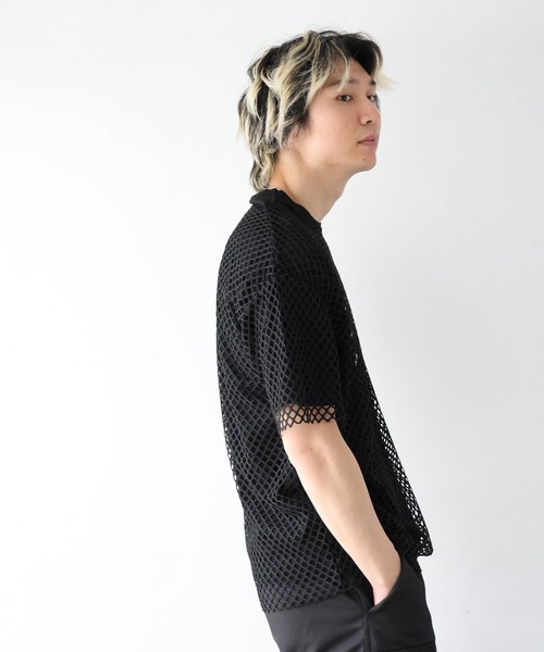 GALLIS ADDICTION(ガリスアディクション)の「GA Mesh Ensemble Tee(Tシャツ/カットソー・メンズ・ピンク/ホワイト/ブラック・L/M)」の18枚目の写真