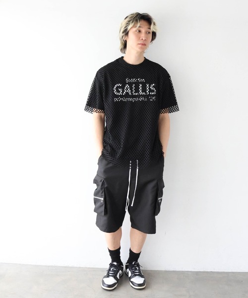 GALLIS ADDICTION(ガリスアディクション)の「GA Mesh Ensemble Tee(Tシャツ/カットソー・メンズ・ピンク/ホワイト/ブラック・L/M)」の22枚目の写真