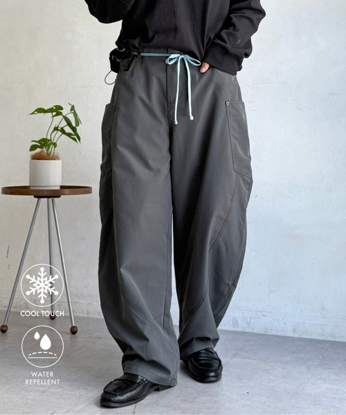 CPCM（シーピーシーエム）の「COOL撥水カーブパンツ（その他パンツ・メンズ・ブラック/ベージュ/ネイビー/ベージュ系その他/グレー・SMALL/MEDIUM/LARGE）」の3枚目の写真