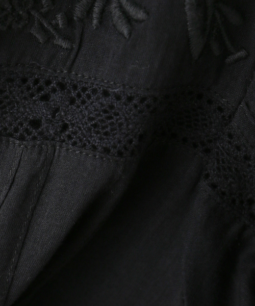 JOURNAL STANDARD(ジャーナルスタンダード)の「【Muche et Muchette/ミュッシェエミュセット】 Coquette Lace Trimmed Top(シャツ/ブラウス・レディース・ホワイト/ブラック・FREE)」の7枚目の写真